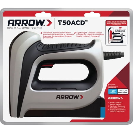 Arrow Electric Staple Gun T50 — Residential Use, Standard Application