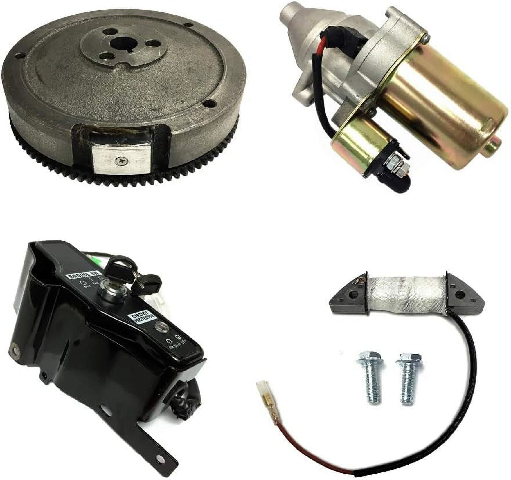 Electric Start Upgrade Kit For Manual Recoil Start 337Cc 389Cc 420Cc