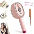 thumbnail image 1 of Electric Steam Brush for Hair, Electric Spray Air Cushion Comb for Women, Anti-Static Hot Steam Hair Brush for Smoothing, Reduce Frizz, Smooth & Nourish, for Both Long and Short Hairs (Pink), 1 of 9