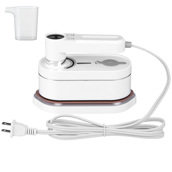 Supvox White Portable Steamer Iron for Clothes with Flexible Angle and Fast Heating