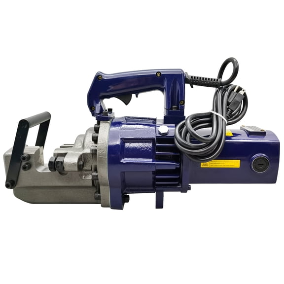 Electric Steel Bar Cutting Machine Portable Hydraulic Rebar Cutter Bender 110V 0.16-1.26 Inch Rebar Diameter