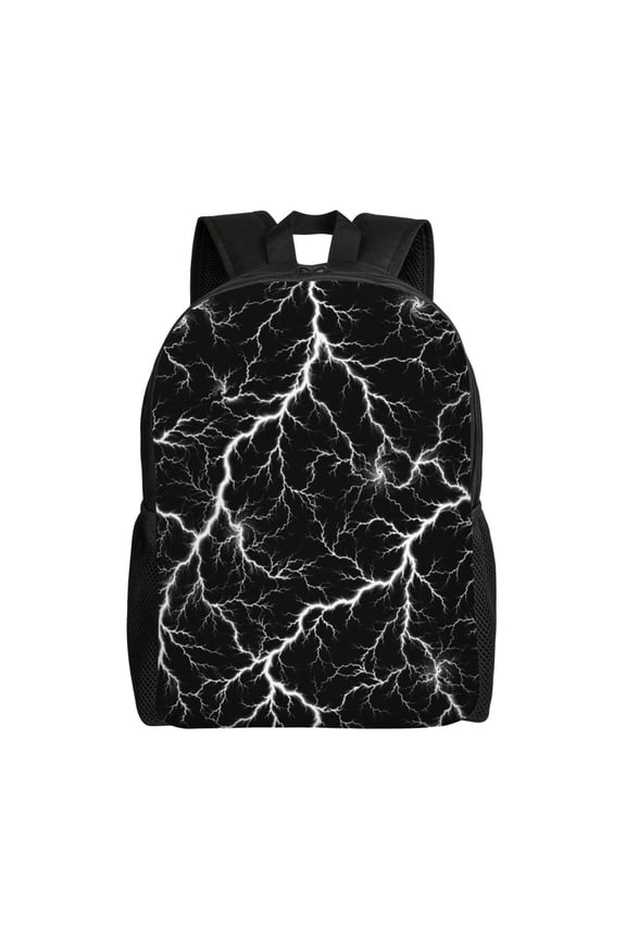Electric Storm Lightning Thunder Laptop Backpack, Padded 15.6 Inch Computer Compartment, Casual Travel Work Daypack