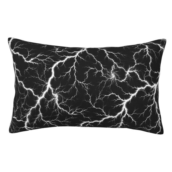 Electric Storm Lightning Thunder Pillowcase 14x20 Rectangle Throw Pillow Case Cover Cushion with Hidden Zipper for Sofa Couch Car