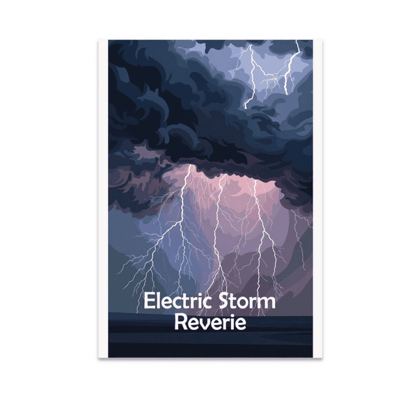 Electric Storm Reverie Art - Thunderstorm Aesthetic - 13x19 Poster Print