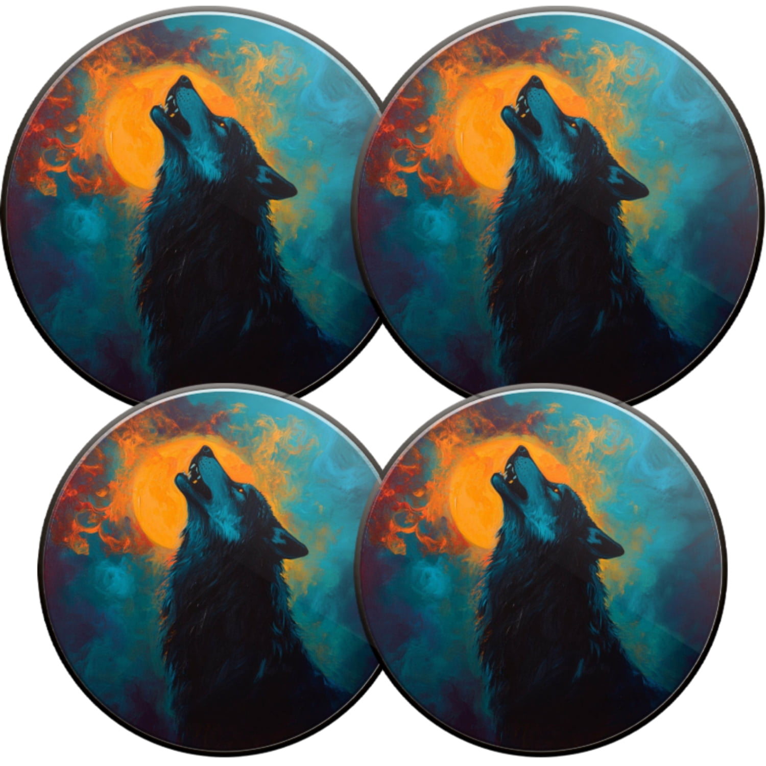 Electric Stove Burner Covers,4 Pcs Round Gas Burner Cover,8 and 10 Inch ...