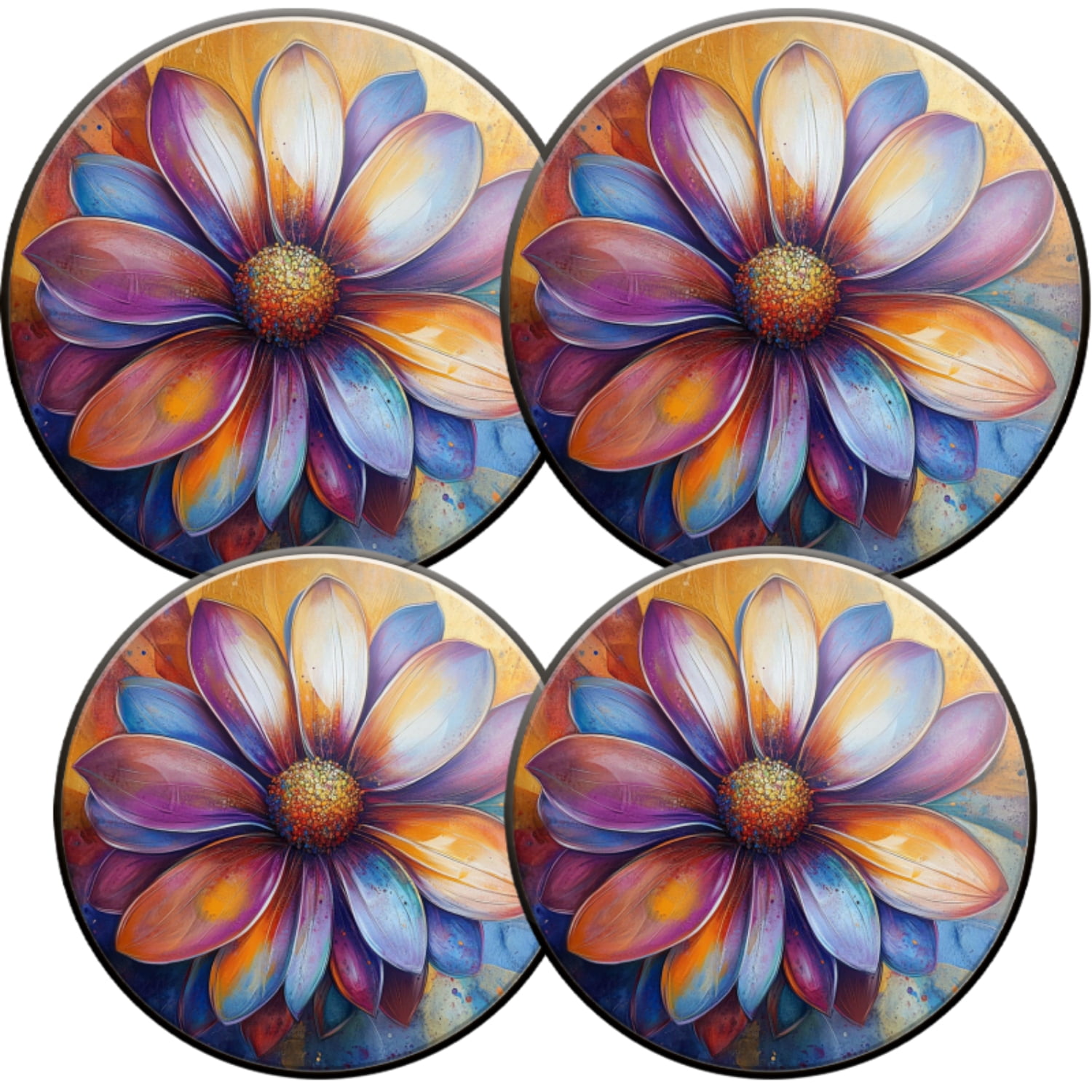 Electric Stove Burner Covers,4 Pcs Round Gas Burner Cover,8 and 10 Inch ...