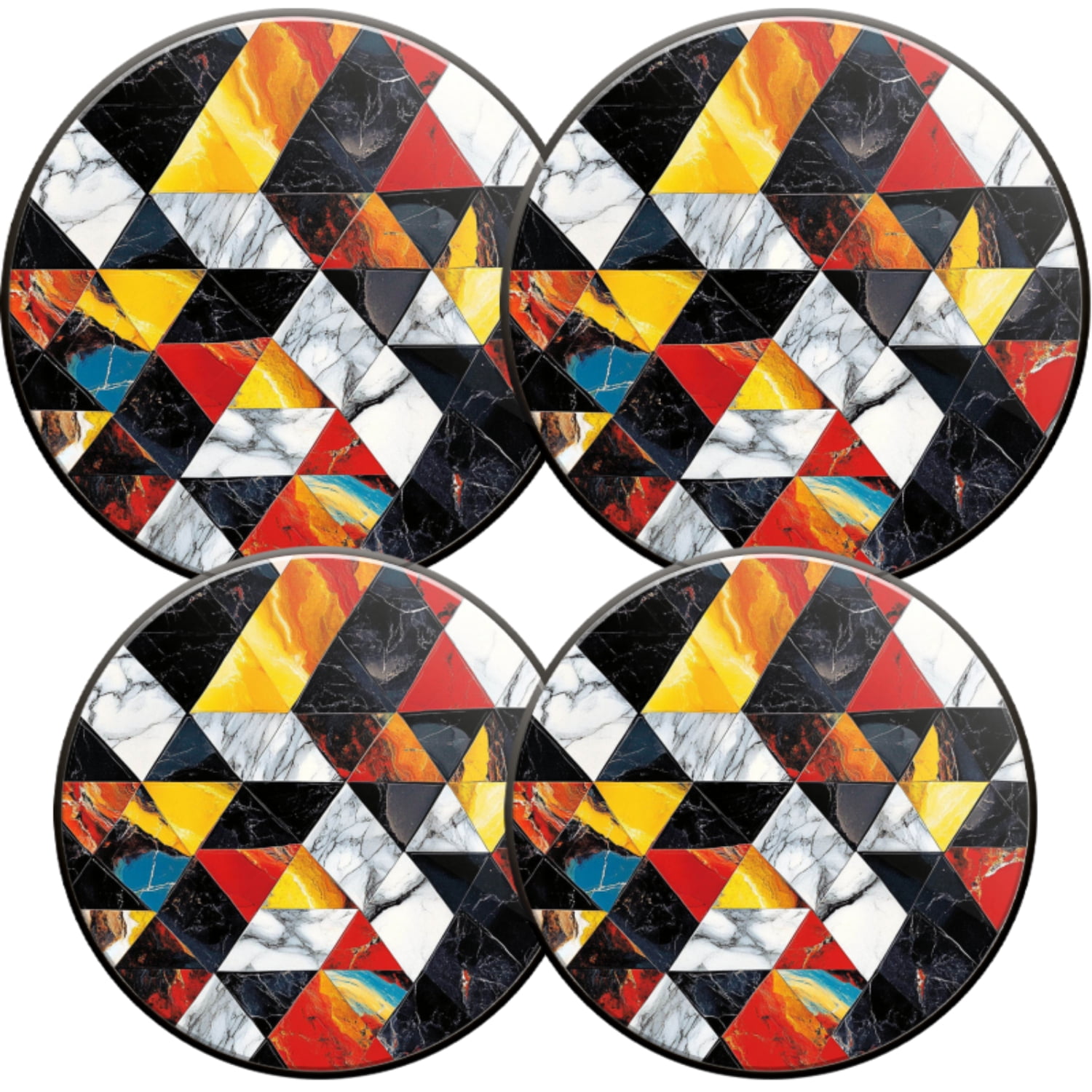 Electric Stove Burner Covers,4 Pcs Round Gas Burner Cover,8 and 10 Inch ...