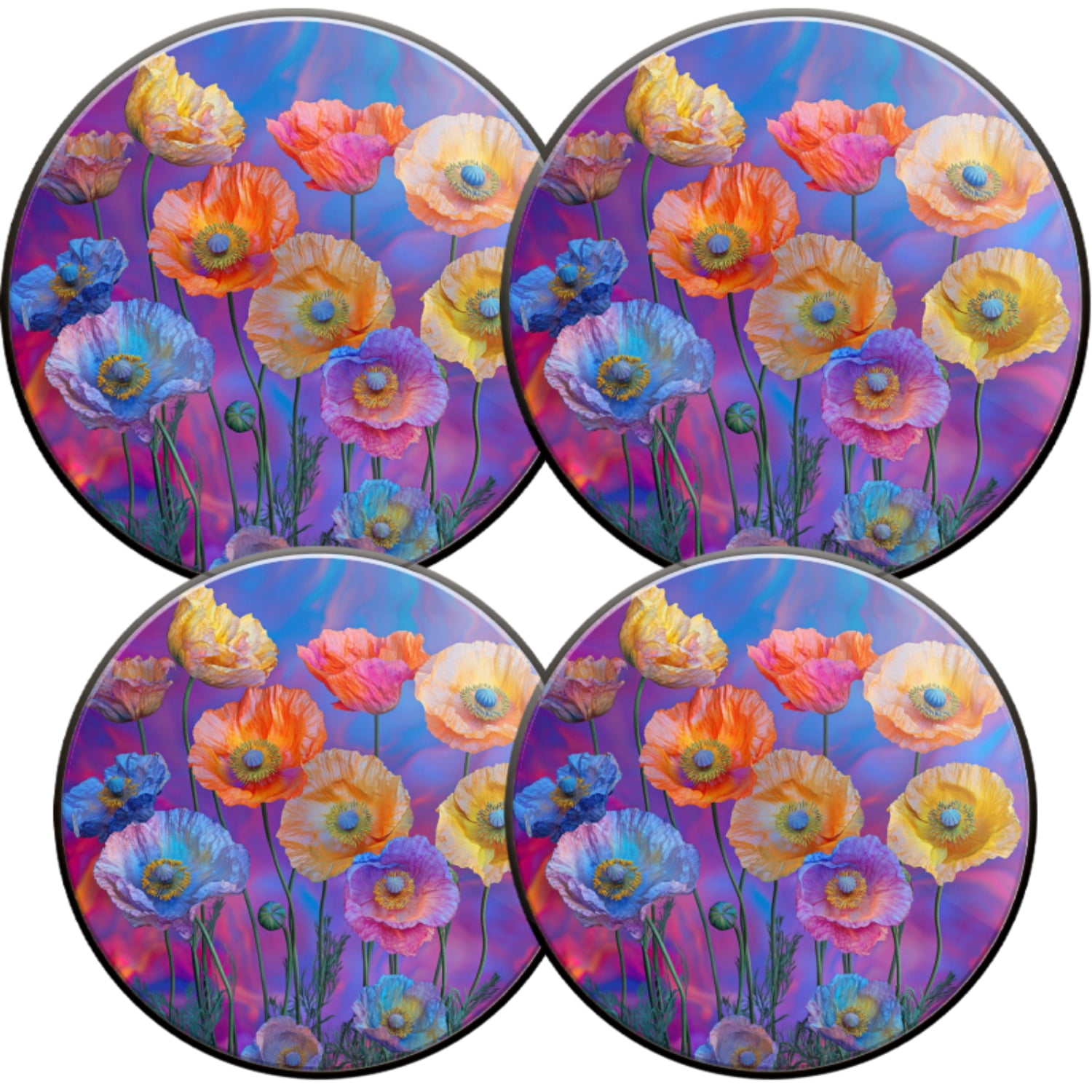 Electric Stove Burner Covers,4 Pcs Round Gas Burner Cover,8 and 10 Inch ...