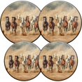 thumbnail image 1 of Electric Stove Burner Covers,4 Pcs Round Gas Burner Cover,8 and 10 Inch,Power and Freedom of Horses in Motion, 1 of 7