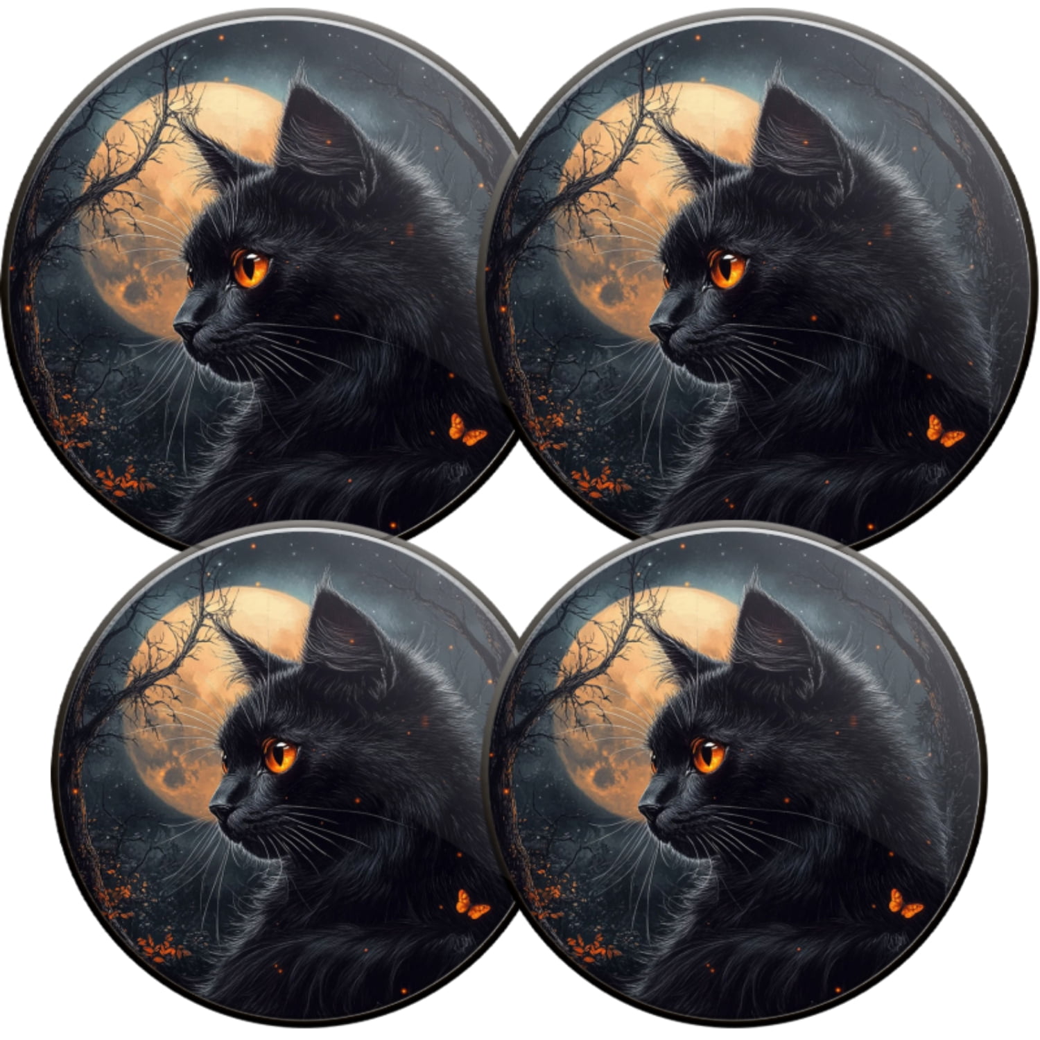 Electric Stove Burner Covers,4 Pcs Round Gas Burner Cover,8 and 10 Inch ...
