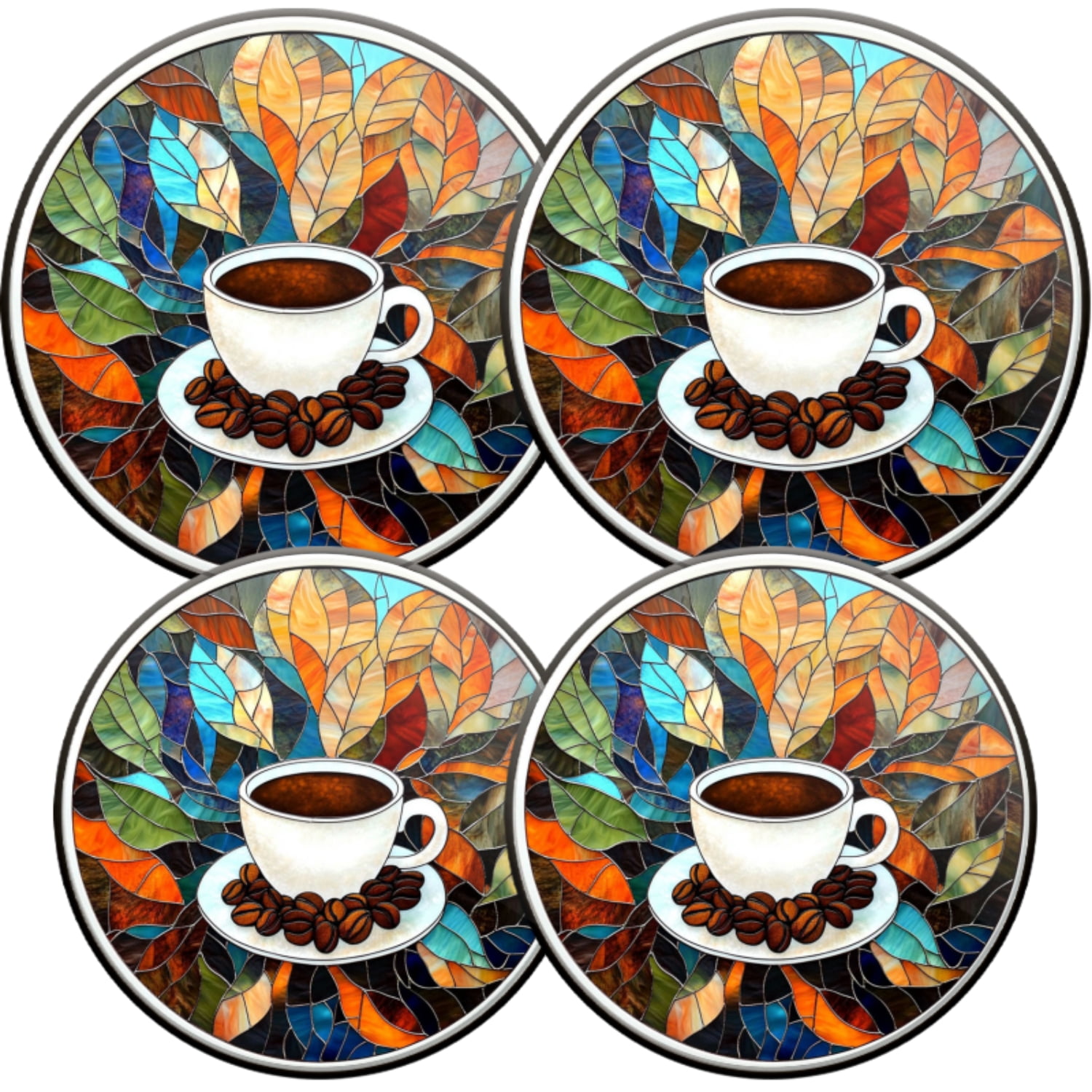 Electric Stove Burner Covers,4 Pcs Round Gas Burner Cover,8 and 10 Inch ...