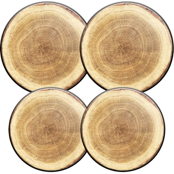 Electric Stove Burner Covers,4 Pcs Round Gas Burner Cover,8 and 10 Inch,cross-section of tree trunk revealing growth rings