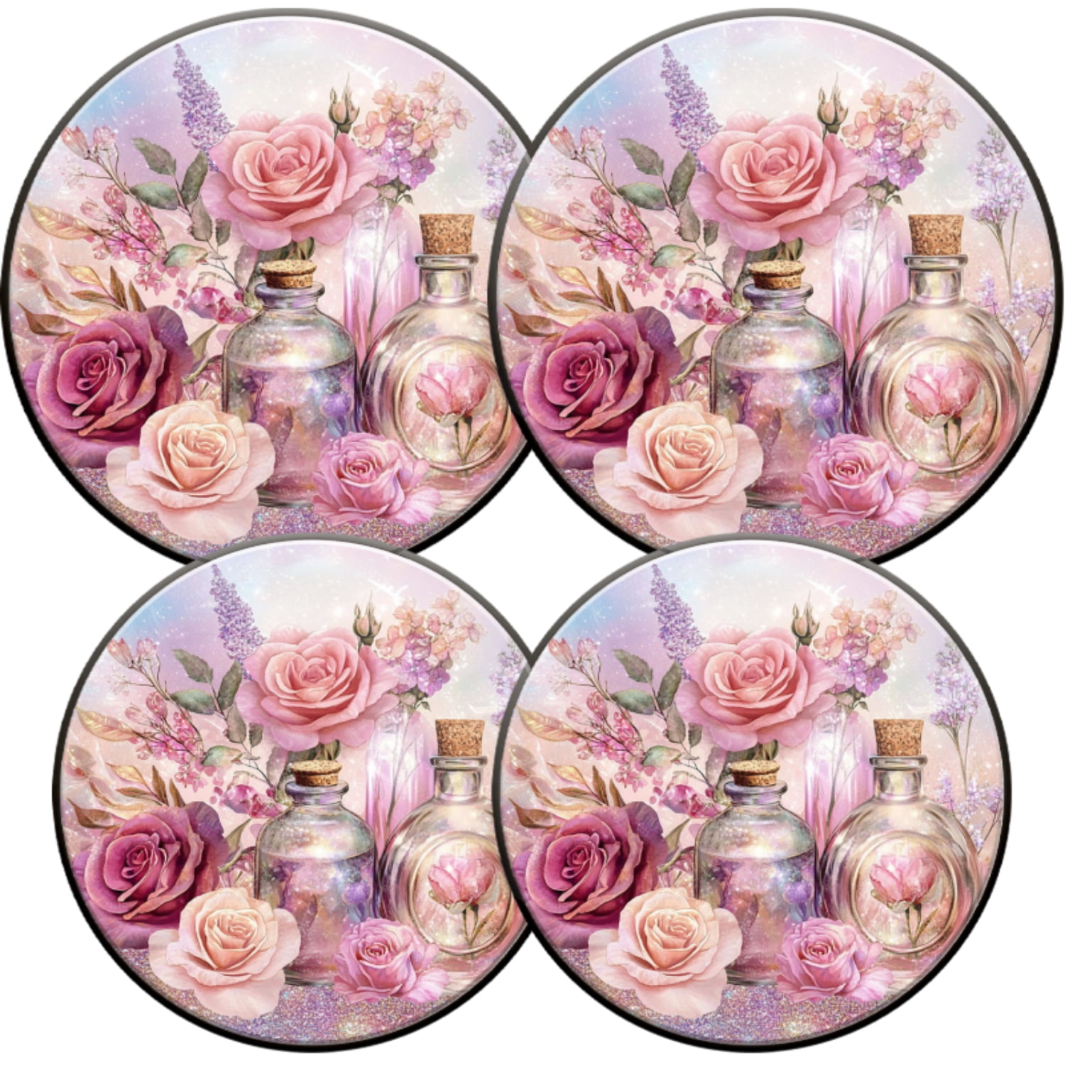 Electric Stove Burner Covers,4 Pcs Round Gas Burner Cover,8 and 10 Inch ...