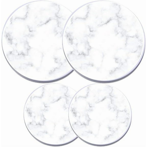 Electric Stove Burner Covers - Protect Stovetop - Set of 4, 10 and 8 inches -White Marble Electric Stove Covers