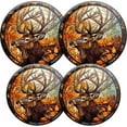 thumbnail image 1 of Electric Stove Burner Covers, Set of 4, Round Burner Cover,8 and 10 Inch,Elk Surrounded By Autumn Leaves, 1 of 4