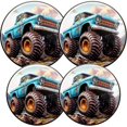 thumbnail image 1 of Electric Stove Burner Covers, Set of 4, Round Burner Cover,8 and 10 Inch,Truck And Large Tires, 1 of 4
