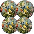 thumbnail image 1 of Electric Stove Burner Covers, Set of 4, Round Burner Cover,8 and 10 Inch,Vibrant Painting of Various Birds Perched on Tree Branches, 1 of 4