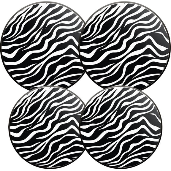 Electric Stove Burner Covers, Set of 4, Round Burner Cover,8 and 10 Inch,Zebra Skin Pattern