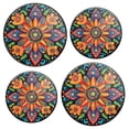 thumbnail image 1 of Electric Stove Burner Covers Set of 4 for Range Accessories, Colorful Mandala Style Art Gas Metal Cover for Expanding Counter Space Stovetop Decor, 1 of 2