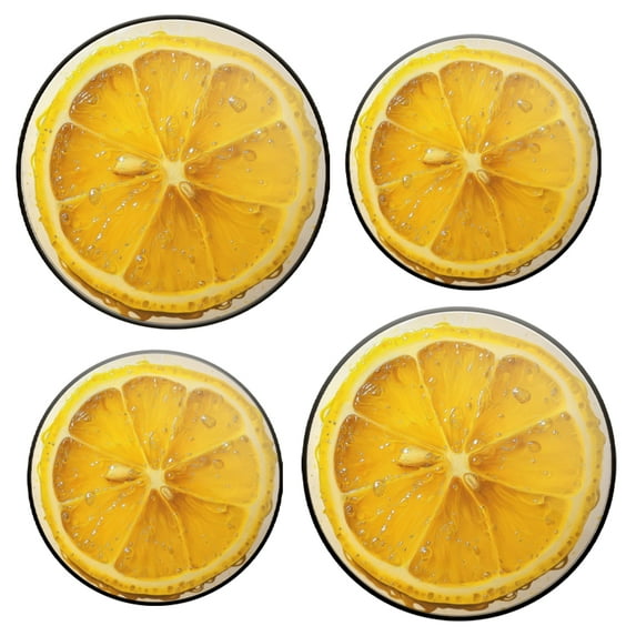 Electric Stove Burner Covers Set of 4 for Range Accessories, Juicy Citrus Masterpiece Gas Metal Cover for Expanding Counter Space Stovetop Decor