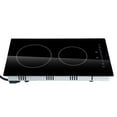 thumbnail image 1 of Electric Stove Top 2 Burner, 20x11.6 inch 240V Glass Cooktop with Touch Control, Timer & Child Lock, 9 Power Levels for Boiling, Simmering & Frying, 1 of 7