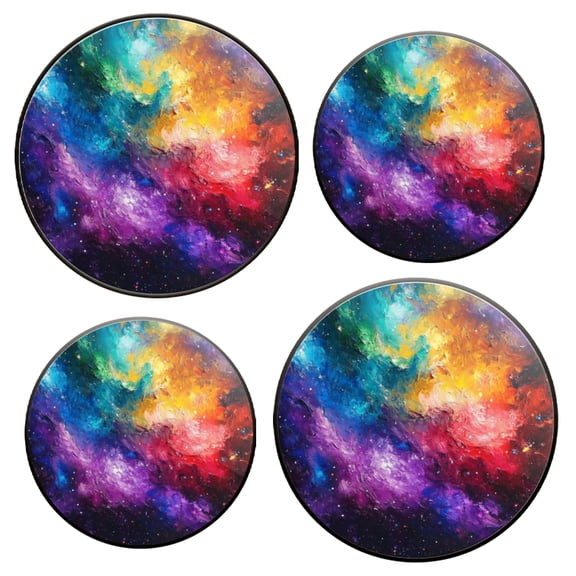 Electric Stove Top Covers Set of 4 for Range Accessories, Exquisite Star - Filled Galaxy Gas Stove Top Covers for Expanding Counter Space Stovetop Decor