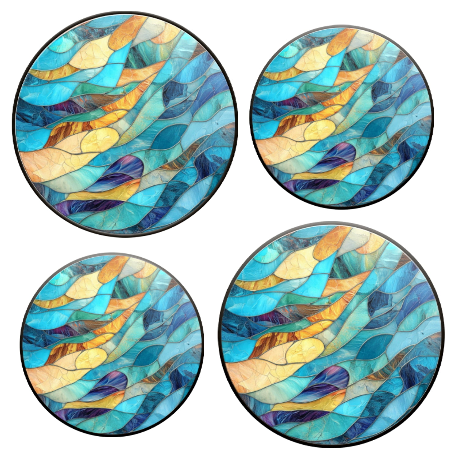 Decor R Covers Electric Stove Top Covers Set of 4 for Range Accessories, Patchwork Of ...