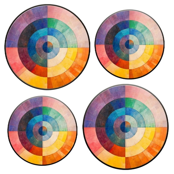 Electric Stove Top Covers Set of 4 for Range Accessories, Colorful Circular Mosaic Gas Stove Top Covers for Expanding Counter Space Stovetop Decor