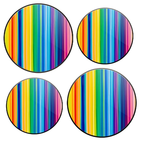 Electric Stove Top Covers Set of 4 for Range Accessories, Vertical Colored Stripes Gas Stove Top Covers for Expanding Counter Space Stovetop Decor