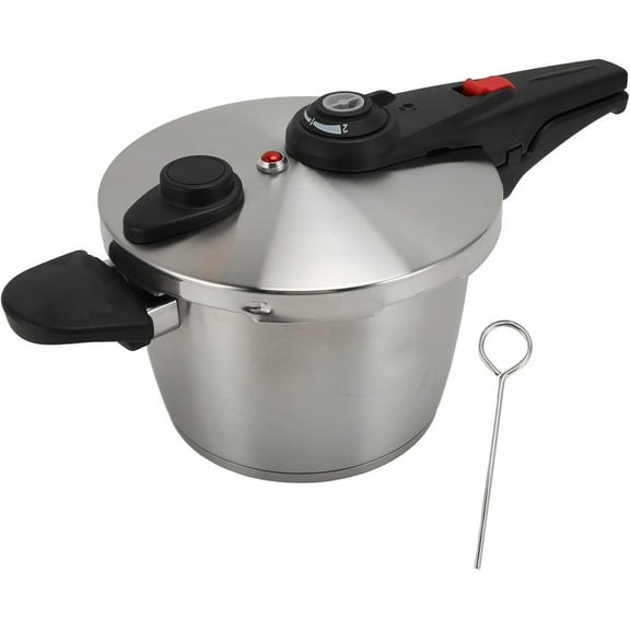 Electric & Stovetop Pressure Cooker, 304 Stainless Steel Multi Cooker with Safety Valve,Fast Cooking Pot for Induction,Electric