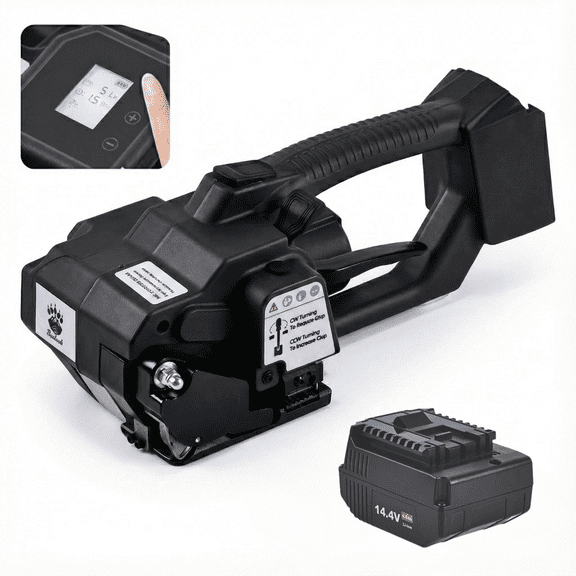 Electric Strapping Machine, 4500N Tension, LCD, 4000mAh Battery, for PET/PP