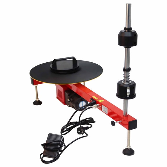 Electric Stretch Film Wrapping Machine Semi-auto Carton Box Turntable Wrapper Baler 220V 6.6-110lbs Load
