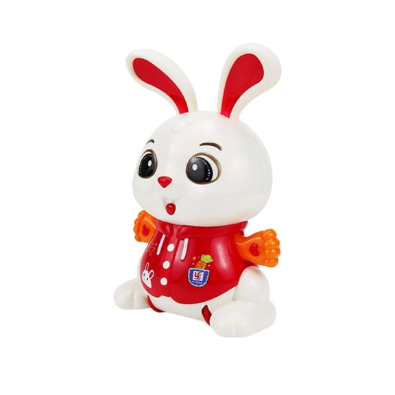 Electric Stunt Swinging Bunny With Lights And Music, 360° Rotating Dancing Toy