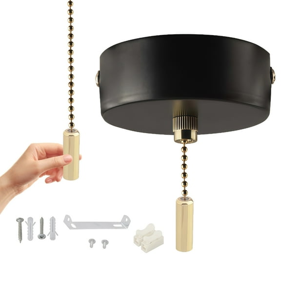 Electric Style Pull Chain Switches 60mm Diameter Control Device for Ceiling Light