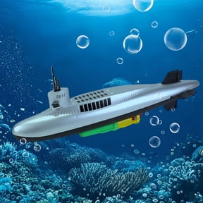 Electric Submarine Boat, Self-Propelled Simulation Submarine for Bathtub Swimming Pool, Water Without Remote Control for Bath Time Play Electric Powered Submarine, Realistic Model Submarine with