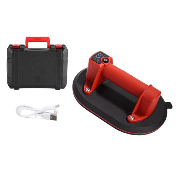 Electric Suction Cup Vacuum Pump With Automatic Air Replenishment 573lbs Load Capacity Portable Lifting Tool For Smooth Surfaces Tile Glass Handling
