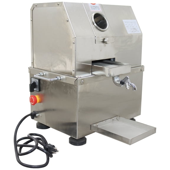 Electric Sugar Cane Juicer Sugarcane Juice Extractor Squeezer 110V 300Kg/H 3 Rollers Max Inlet 2.36inch