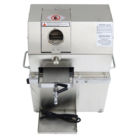 Electric Sugarcane Juice Extractor 3 Rollers Sugarcane Press Juicer 300Kg/H 110V 800W with Openable Cover