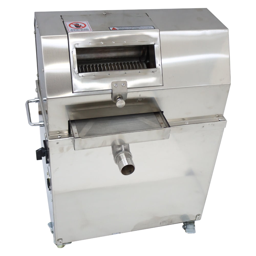 Electric Sugarcane Juicer Press Machine Square Feed Opening 3 Rollers 1500W