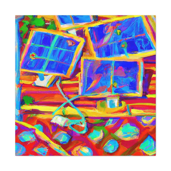 Electric Sun Rays - Canvas