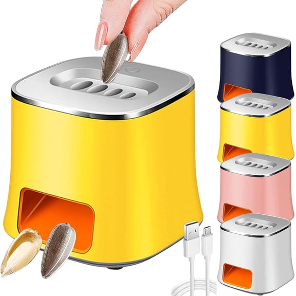 Electric Sunflower Seed Peeler,Automatic Sunflower Seed Peeler,USB Rechargeable Seeds Peeling Device with Stainless Steel Blade,Distinguish Between Good and Bad Seeds,for Casual Snacks