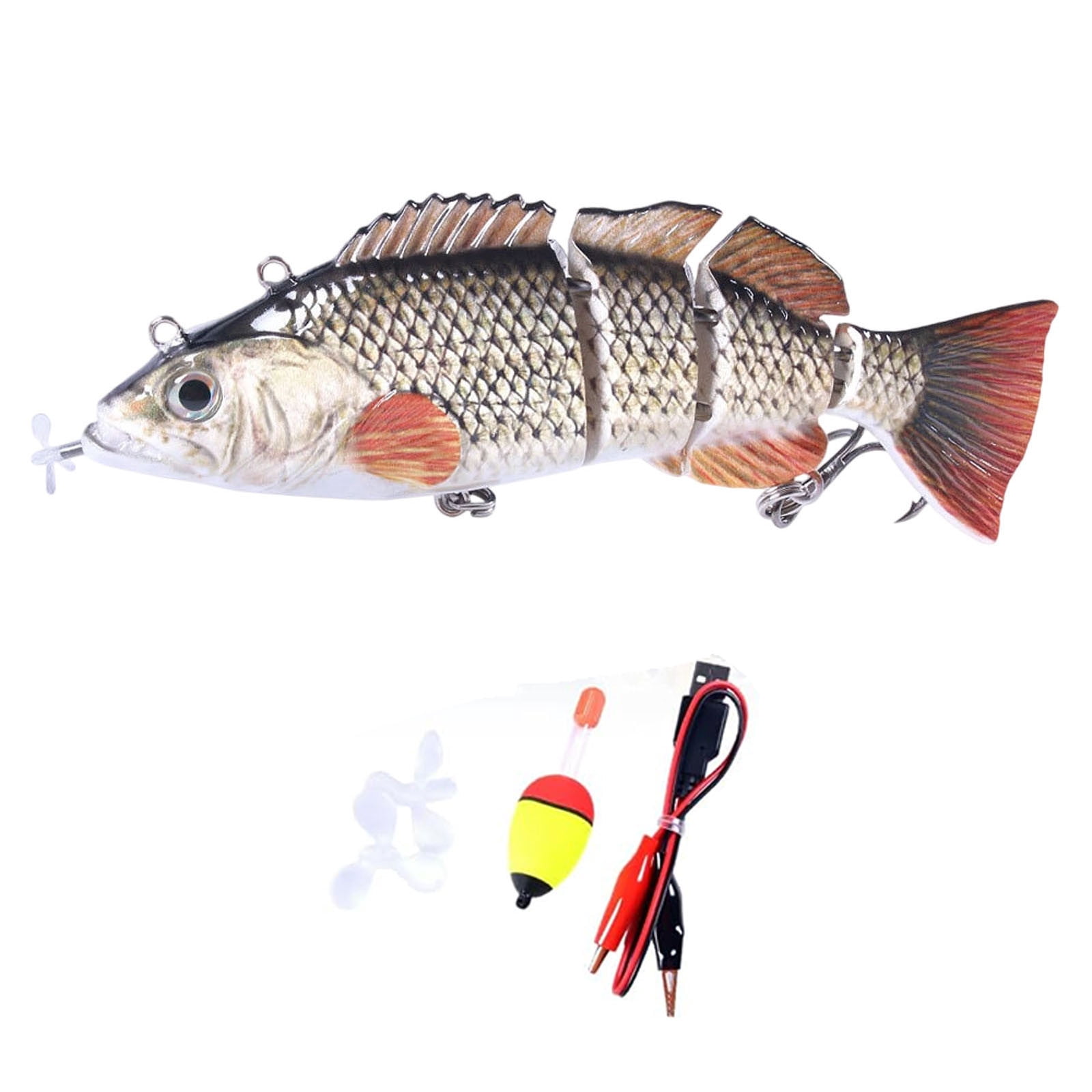Electric Swimming Fishing Lure - 3D Lifelike Robotic Bait for Freshwater & Saltwater, Auto-Swim Technology for Beginners & Professional Anglers