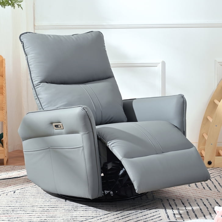 Electric Swivel Rocker Recliner Chair for Adults, 270° Swivel Rocking ...