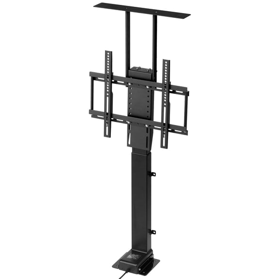 Electric TV Lift Stand Motorized Vertical Adjustable Mount with Remote 132 lbs 32 to 55 Inch Outside or 32 to 50 Inch Inside Cabinet