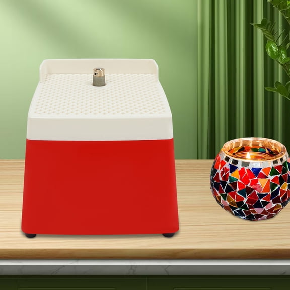 Electric Tabletop Glass & Ceramic Edge Polisher  DiamondCoated Grinder with Auto Water Feed, Pure Copper Motor, Overload Protection, DIY Crafting Tool for Glass, Tile, Jade, Stone  4200 RPM