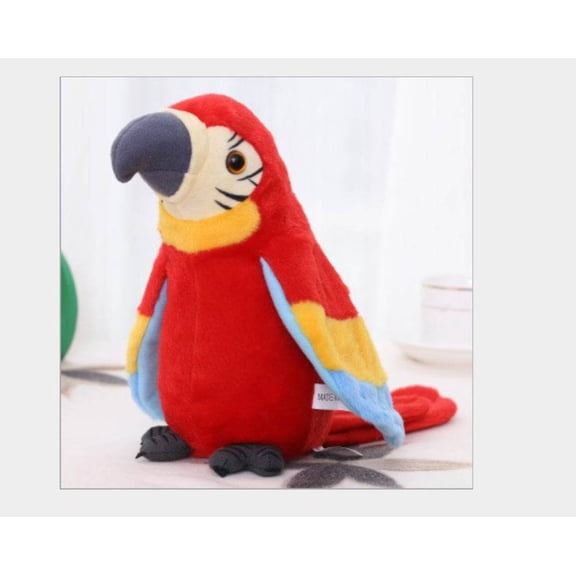 Electric Talking Parrot Plush Toy Cute Speaking Record Repeats