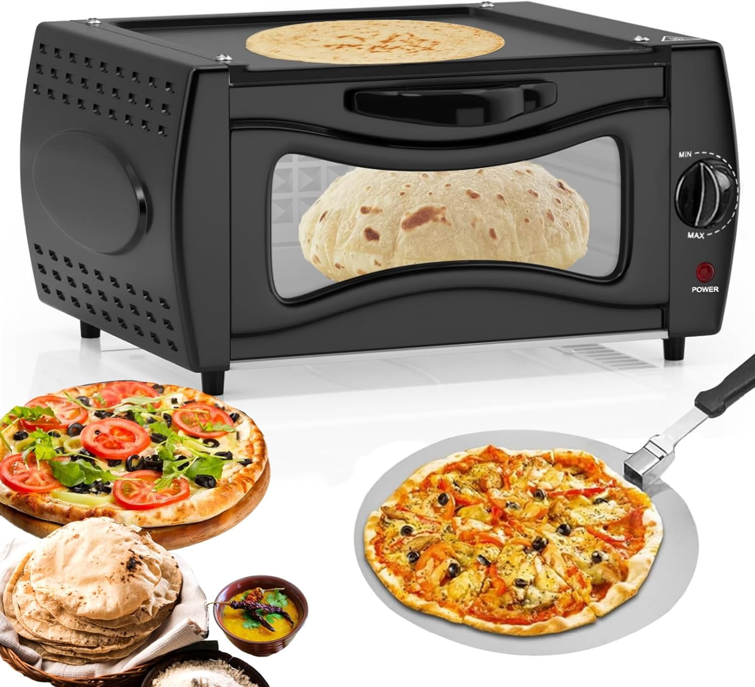 Four Tandoor électrique 2100W Cuisson Rapide Four Compact Maison