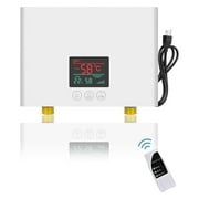 Electric Tankless Water Heater 3000W With Remote And LED Display - Automatic Control System - Fault Self-Test Function ,Energy Saving