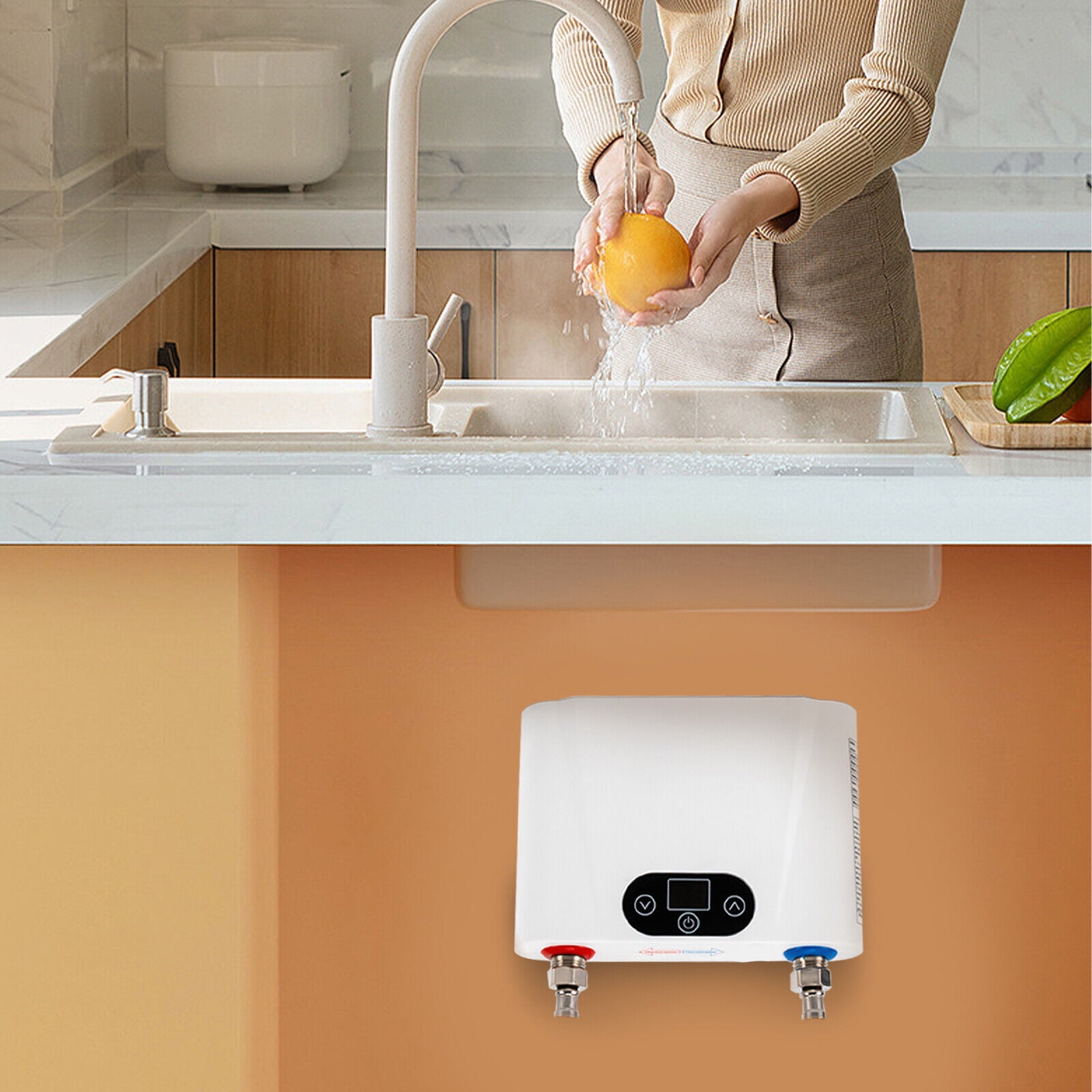 Electric Tankless Water Heater Endless Hot Water Instant Mini Smart Heater 220V