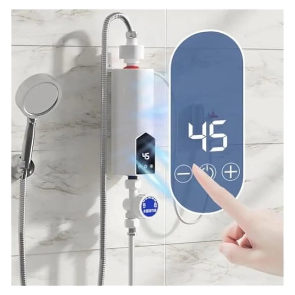 Electric Tankless Water Heater Faucet Instant Hot Water Heater 3500W Digital Display Bathroom Kitchen Hotel